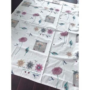 Springs Home Floral‎ Ladybug dragonfly Print Shower Curtain 84 x 68 Cotton